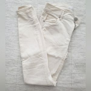 Loft Petite Size 24 Winter White Sateen Leggings